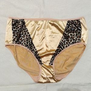 Smart Fit Underwear Plus Size 14 (5x) Champagne Gold & Black Lace *Sissy*